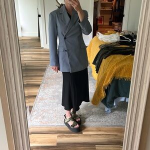 TOPSHOP‎ NWT Blue Double Breasted Blazer Size US 2